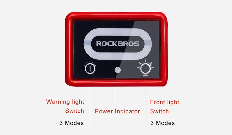 ROCKBROS Bike Headlamp Night Cycling Helmet With Glowing Headlight Warning Light MTB Bicycle Helmet Rechargeable Sport SafetyCap