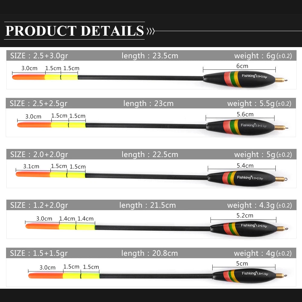 4/5pcs Fishing Floats Mixed Size Balsa Weight Bobber Cork Barguzinsky Fir Float Vertical Pesca For Carp Durable Fishing Tackle