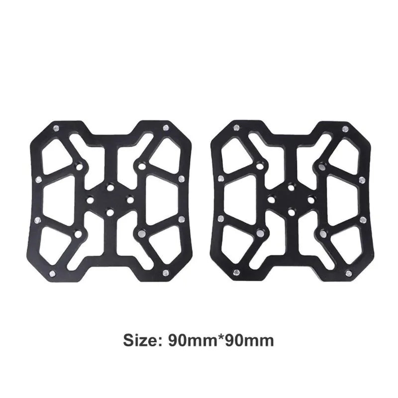 2PCS Aluminum Alloy Bike Clipless Pedals Universal Compatible Bicycle Clipless Pedal Platform Adapters for SPD KEO Road MTB Bike