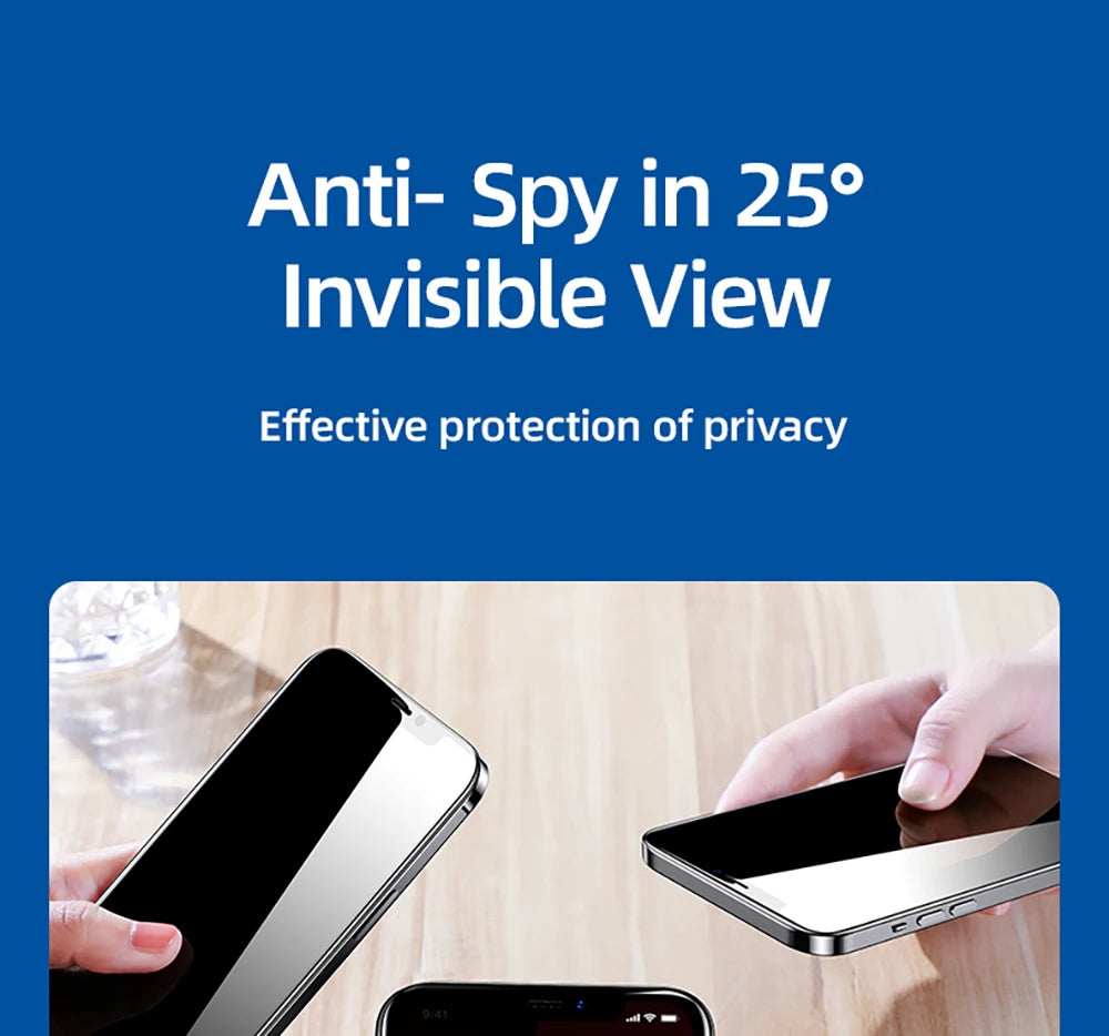 Joyroom Private Glass For iphone 16 15 14 13 ProMax Screen Protector Anti-spy Tempered Glass For iPhone Privacy Screen Protector