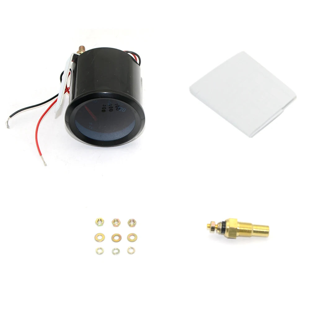 2" 52mm Smoke lens with sensor Boost gauge bar psi/Vacuum/Water temp/Oil temp/Oil pressure/Voltmeter/Tachometer RPM
