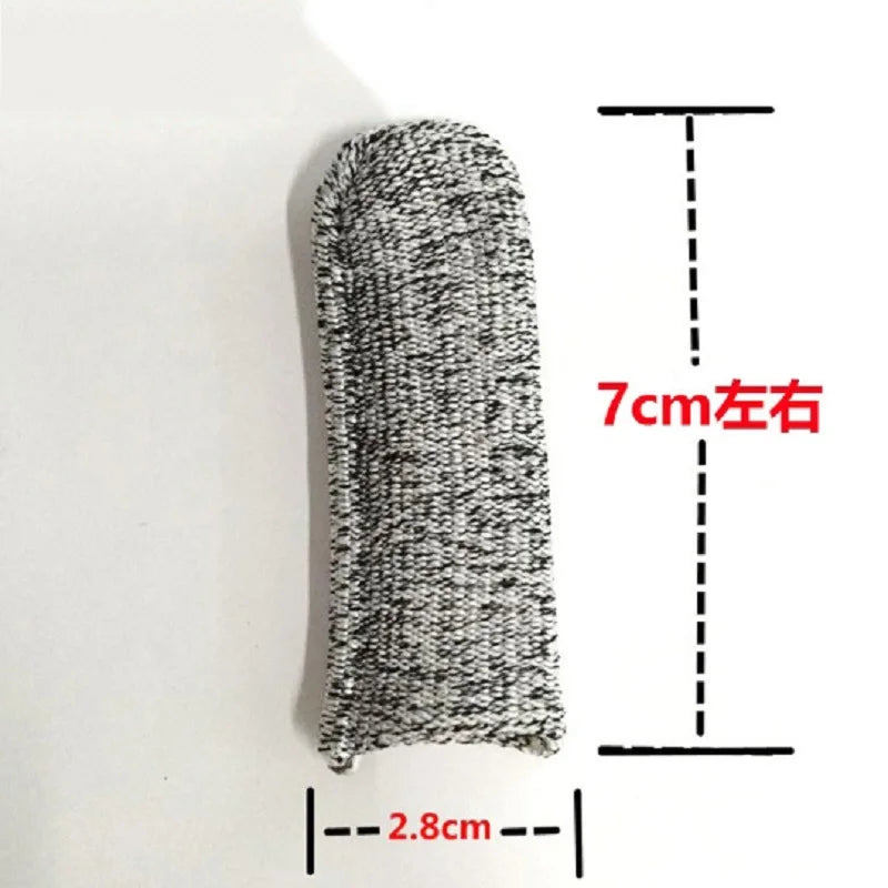 New 5pcs Anti-cut finger cots level 5 safety cut resistant safety gloves for Kitchen,Work,Sculpture Picker Fingertips Protector