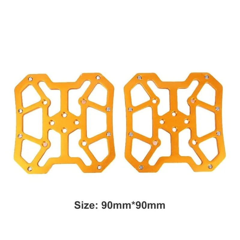 2PCS Aluminum Alloy Bike Clipless Pedals Universal Compatible Bicycle Clipless Pedal Platform Adapters for SPD KEO Road MTB Bike