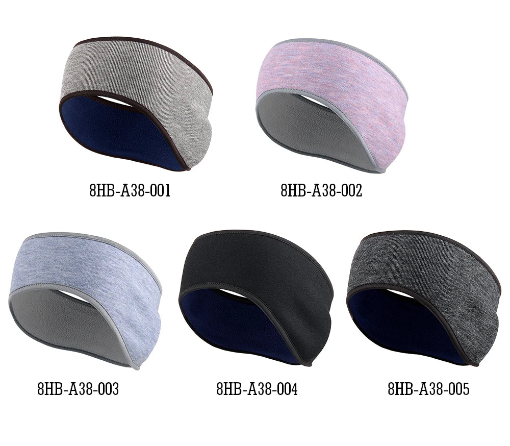 Thermal Fleece Headband Winter Warm Sweatband Head Band Gym Yoga Sport  Cycling Training Running Fitness Hair Bandage Men Women