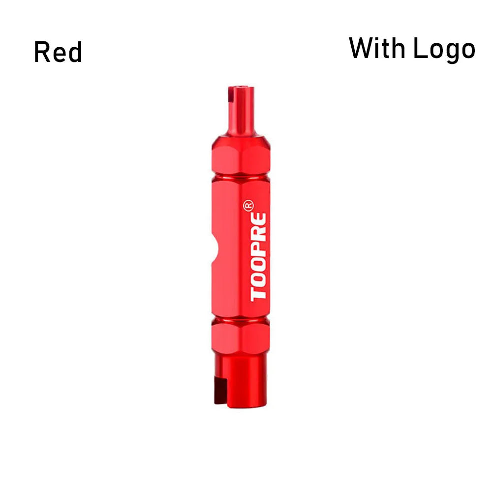 Aluminum Alloy Bike Valve Tool MTB Road Bike Valve Core Remover Anti-slip Air Valve Spanner Extension Disassembly Wrench Tool