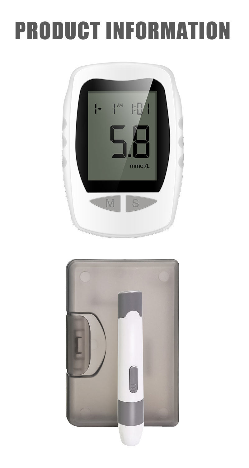 Blood Glucose Tester Household Tester Blood Analyzer Middle-Aged And Elderly Medical Blood Tester Without Adjustment