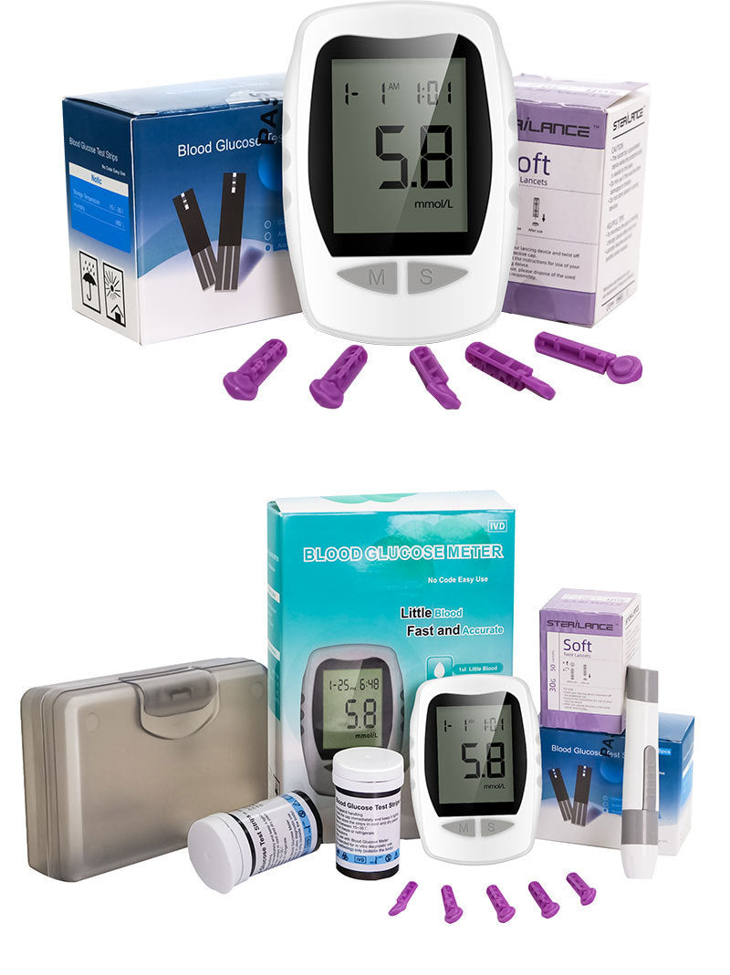 Blood Glucose Tester Household Tester Blood Analyzer Middle-Aged And Elderly Medical Blood Tester Without Adjustment