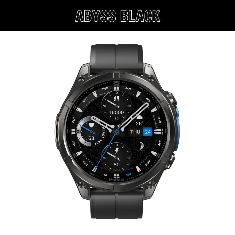 NEW 2025 Zeblaze VIBE 8 Voice Call Smart Watch 1.43" AMOLED Display Heart Rate Blood Pressure Multi-Sport Modes Smart Watch