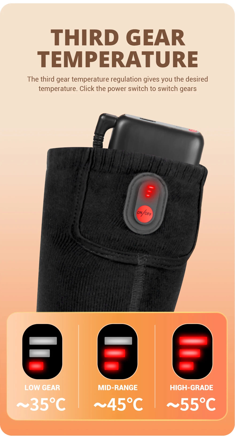 Winter Heated Sock Rechargeable Battery Stocking Men Women Electric Heating Ski Socks Sports Thermal Warmer Foot