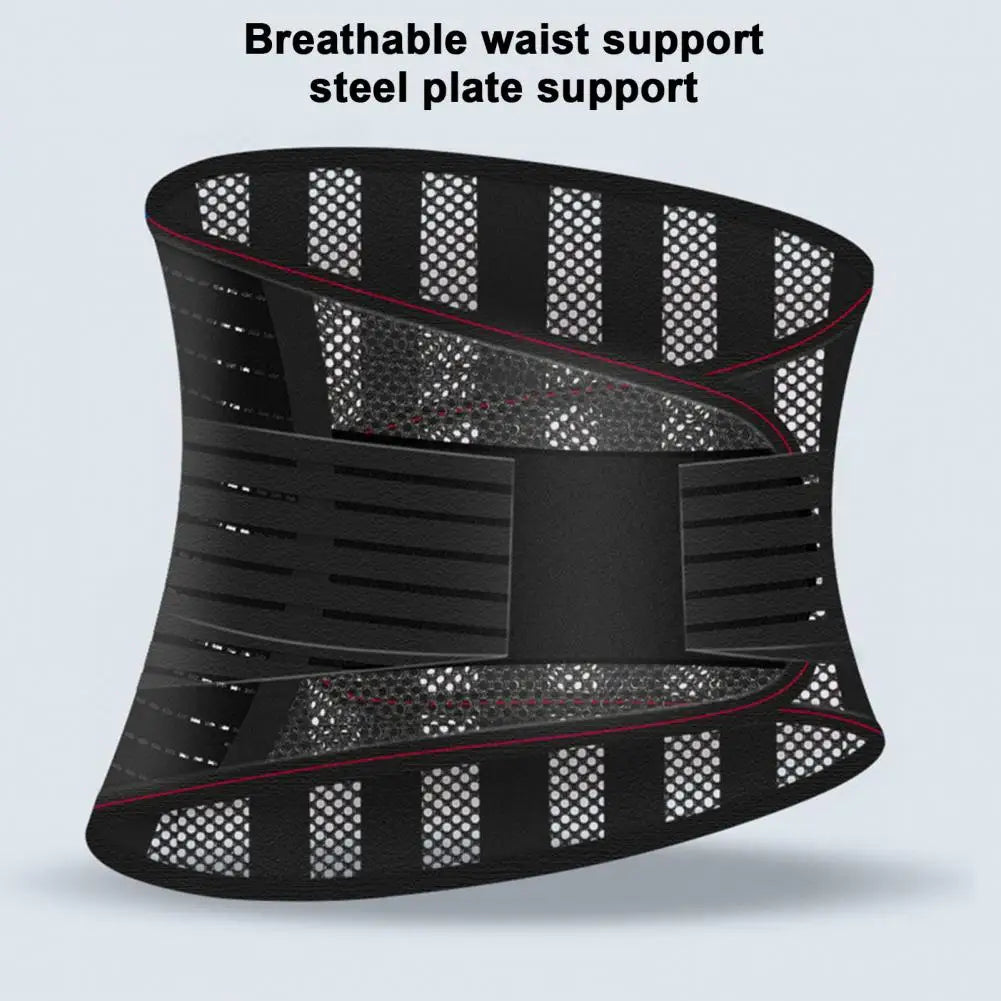 Support Belt Protection Belt Breathable Mesh Lumbar Protector with Dual Adjustable Straps for Fitness Support Sports Accessories