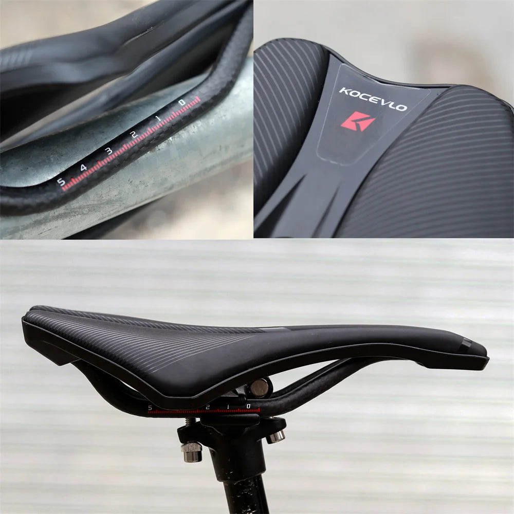 KOCEVLO Dimension 143 Carbon Saddle Ultralight 120g Breathable Comfortable Seat Cushion Bike Racing Saddle Carbon Rails