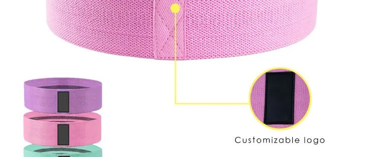 Fabric Resistance Hip Booty Bands Glute Thigh Elastic Workout Bands Squat Circle Stretch Fitness Strips Loops Yoga Gym Equipment