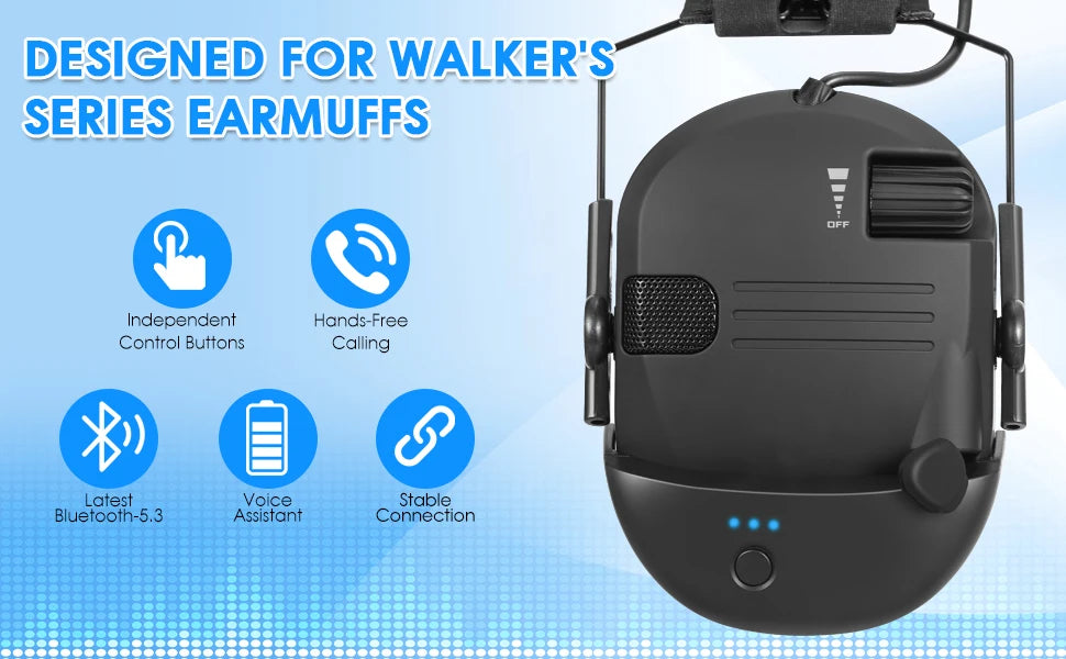 Bluetooth Tactical Electronic Shooting Earmuff Anti-noise Headphone Sound Amplification Wireless Hearing Protection Headset