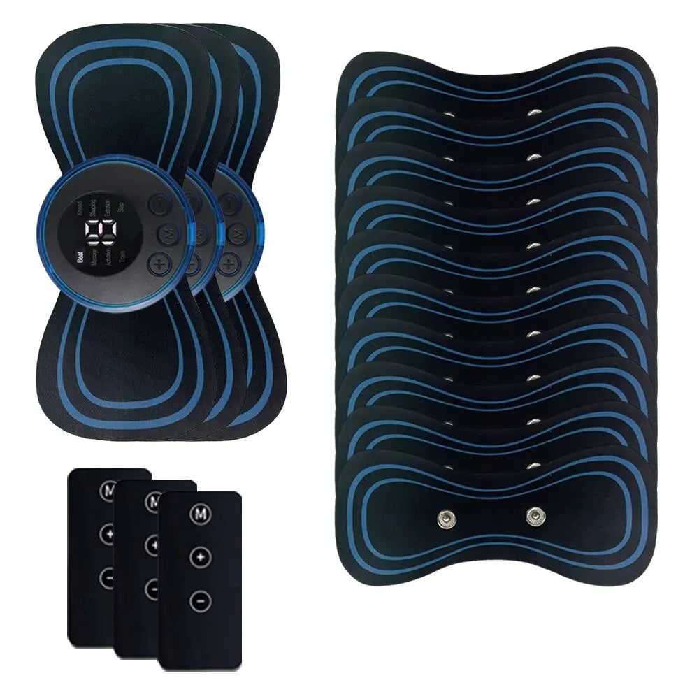 Remote Control Neck Massager Portable Smart Electric Rechargeable Shoulder Massage Patch Muscle Relaxation and Fatigue Relief