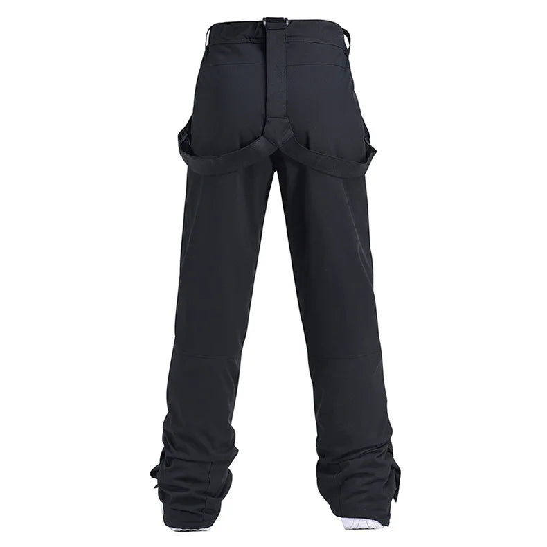 Cheap Women's and Men's Ice Snow Pants Outdoor Snowboarding Clothing Strap Trousers Skiing Suit Wear 10K Waterproof