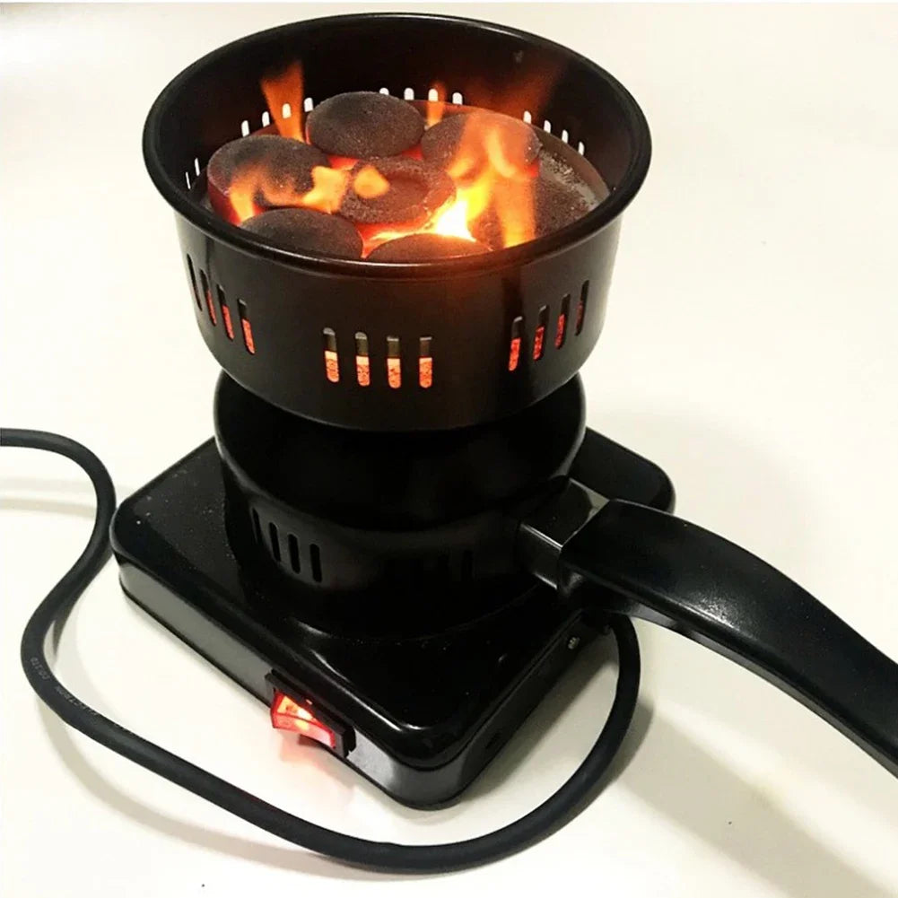 600W Electric Stove Charcoal Burner Coal Heater Shisha Hookah Heating Coal Lighter Stove for Portable Detachable BBQ Party Tool
