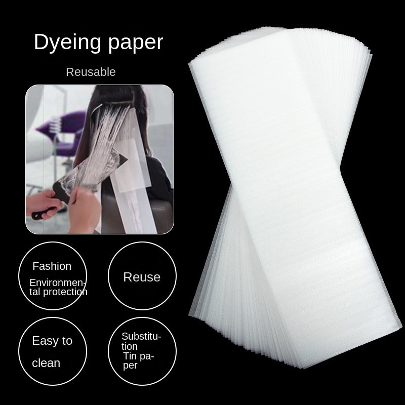 50PCS/100PCS Disposable Hair Dye Foam Paper Professional Hair Coloring Highlighting Strips Tools