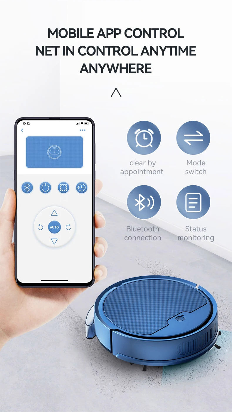 New  3 In 1 Sweeping and Vacuuming Wireless Vacuum Cleaner Smart Sweeping Robot Home Sweeper Sweeping Robots For Home