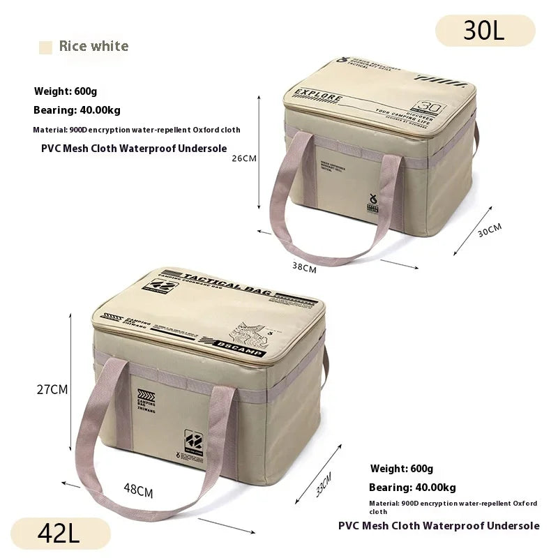 Tactical Camping Storage Bag, 26L Camping Luggage Bag for Hiking, Large Space Cookware Tableware Storage Bag for Picnic