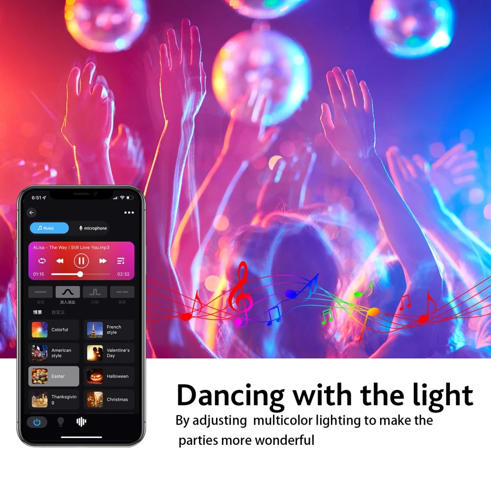 220V 110V WiFi Smart LED Bulb 9W 10W E27/E26 RGB+CCT Indoor Light Alexa Google Home Together APP Timing Dimming