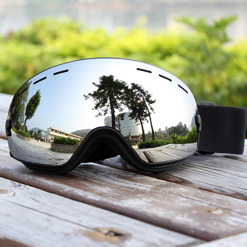 PHMAX Ski Goggles Men Snowboard Glasses Women Winter Outdoor Snow Sunglasses UV400 Double Layers Lens Anti-Fog Skiing Goggles