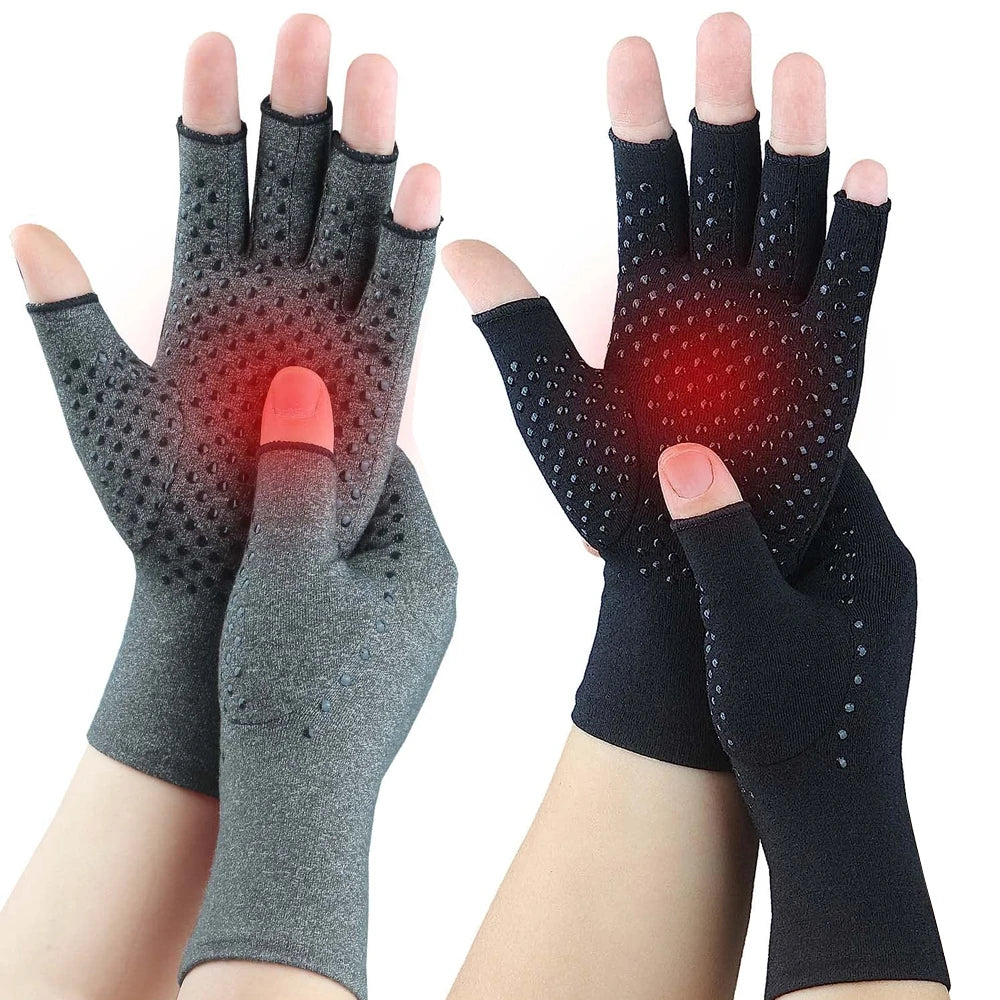 1 Pair Anti Arthritis Health Compression Therapy Gloves Rheumatoid Hand Pain Wrist Rest Sport Safety Glove Comfortable
