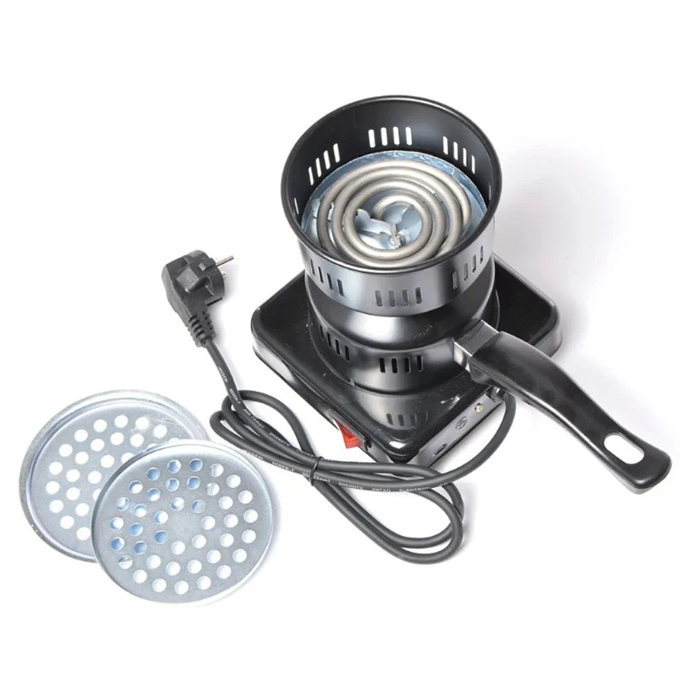 600W Electric Stove Charcoal Burner Coal Heater Shisha Hookah Heating Coal Lighter Stove for Portable Detachable BBQ Party Tool