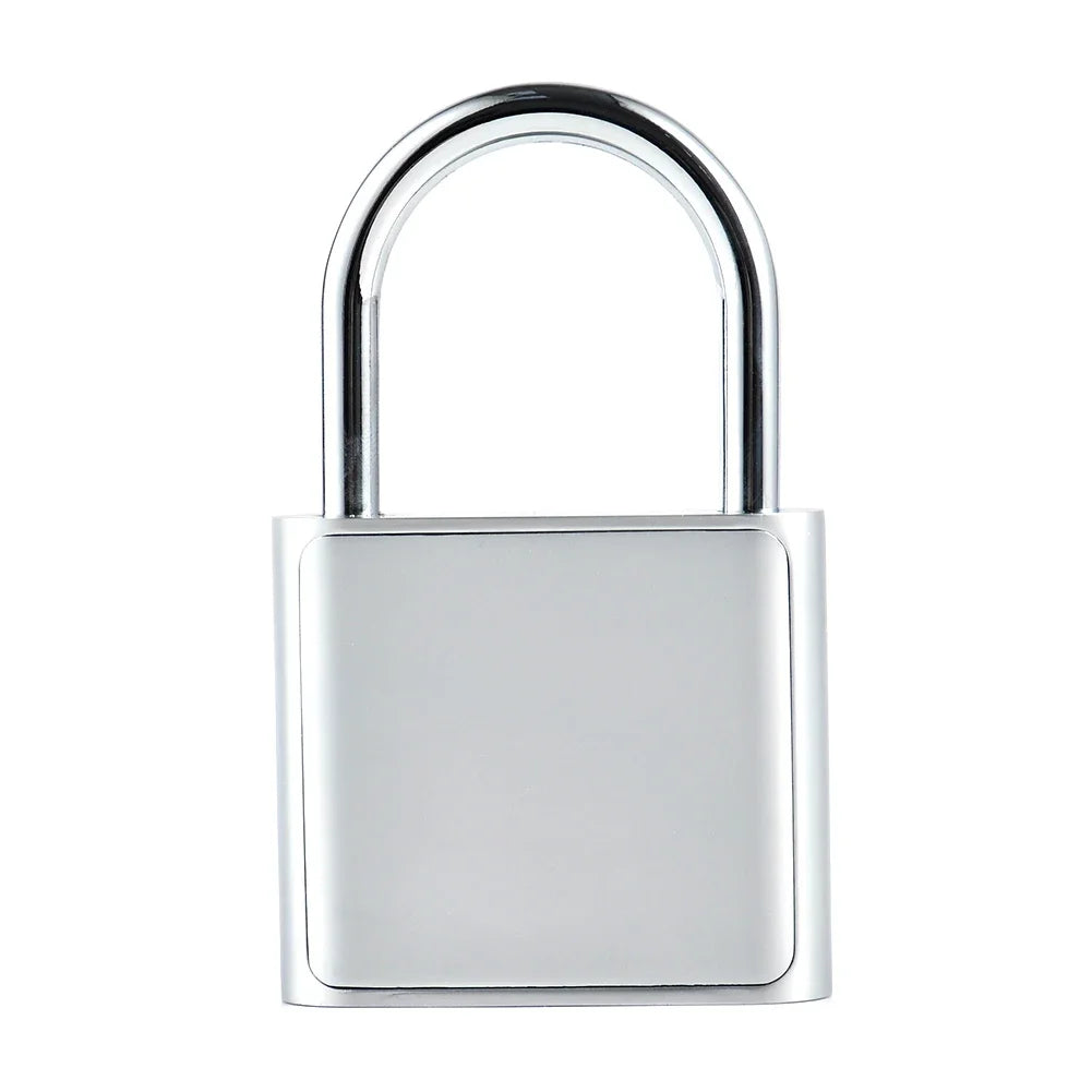 1PC Electronic Semiconductor Fingerprint Lock Smart Door Lock Rechargeable Security Padlock for Dormitory Home