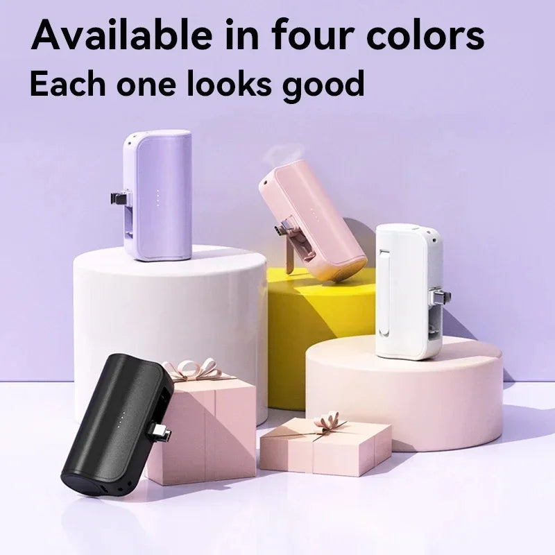Xiaomi Mini Power Bank 50000mAh 2-in-1 Large Capacity LED Digital Display Portable Fast Charging External Battery For IPhone New