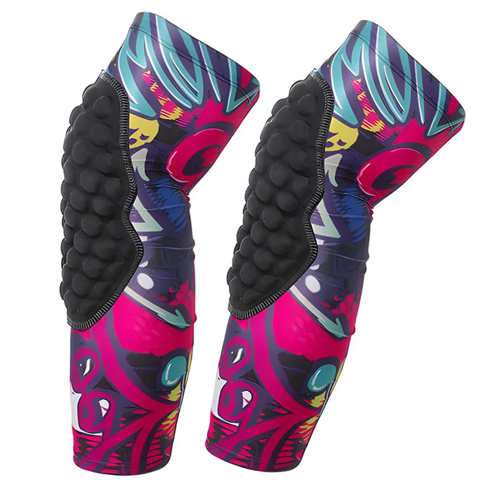 1Pair Youth Children Sports Anti-Collision Knee Pads Elastic Breathable Knee Support for Cycling Basketball Football Skateboard