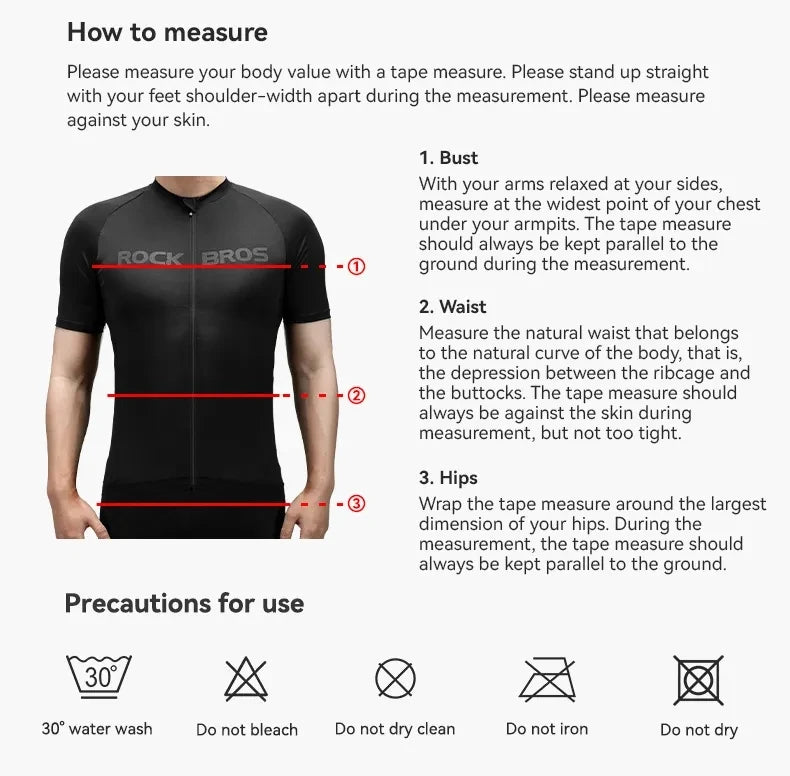 ROCKBROS Cycling Jersey Summer Bicycle Skin-Friendly Breathable Short Sleeve Sports Quick Dry Reflective Cycling Equipment