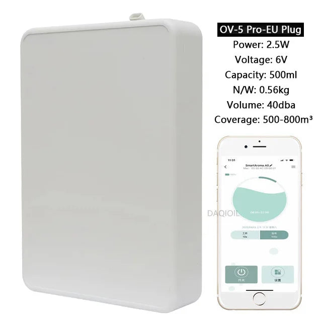 500ML Capacity Fragrance Diffuser Smart Scent Air Machine For Home Professional Waterless Essential Oil Diffuser Air FreshenerElectric DiffusersGoWisse.com