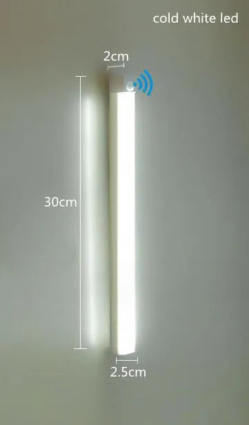 Motion Sensor led Light Wireless LED Night Light Type C Rechargeable Light Cabinet Wardrobe Lamp Staircase Backlight For Kitchen