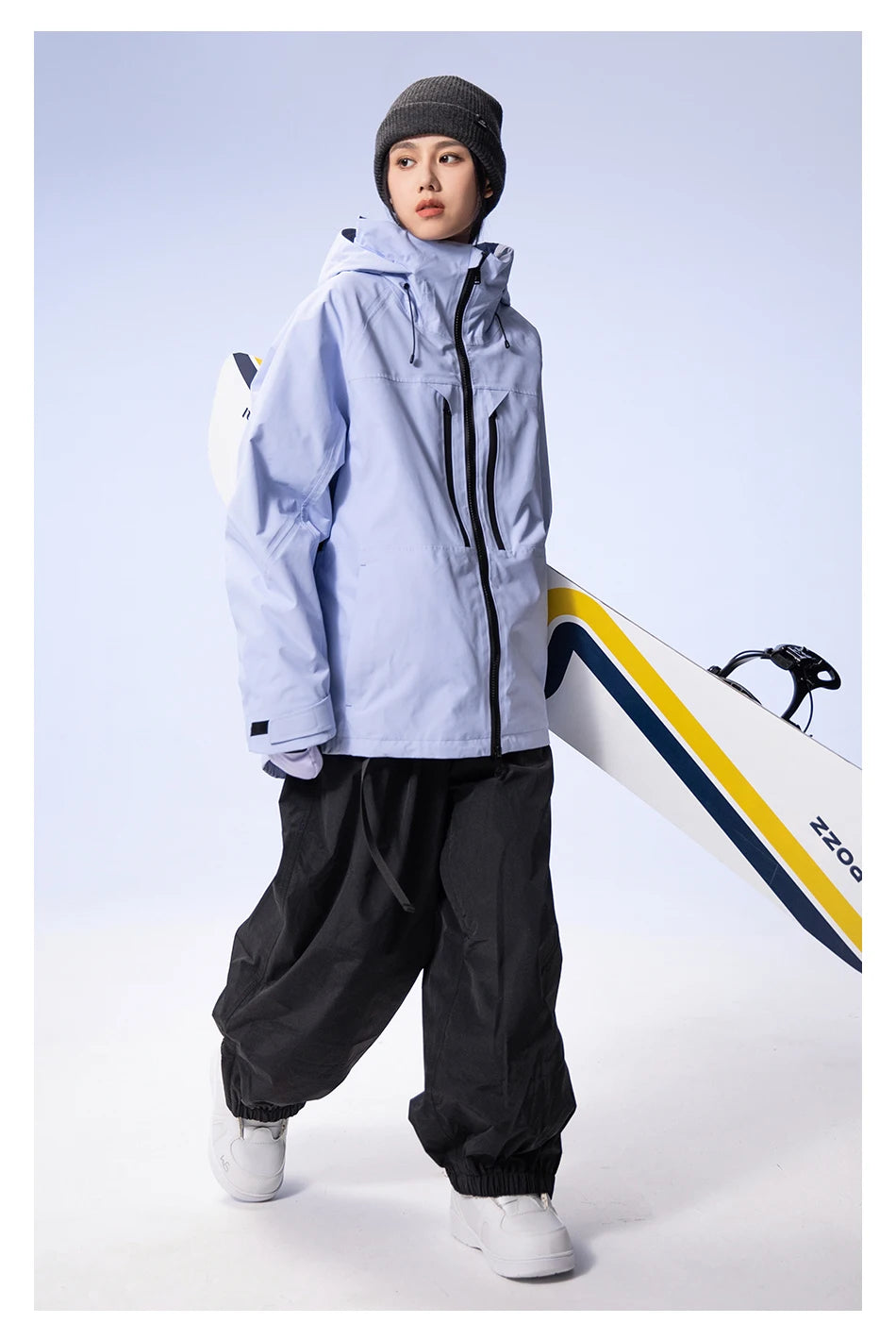 COPOZZ Brand Winter 3L Male Ski Pants Outdoor Sports Permeable Windproof Waterproof Female Snow Pant Warm Ski Snowboard Trousers