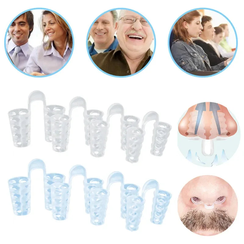 Anti Snoring Anti Snore Nose Clip Silicone Snoring Solution Device Snore Stopper Sleeping Aid Nasal Dilators Health Care