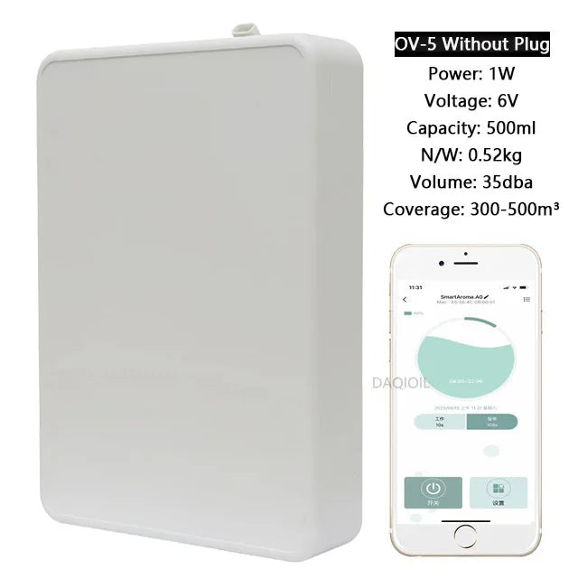 500ML Capacity Fragrance Diffuser Smart Scent Air Machine For Home Professional Waterless Essential Oil Diffuser Air FreshenerElectric DiffusersGoWisse.com