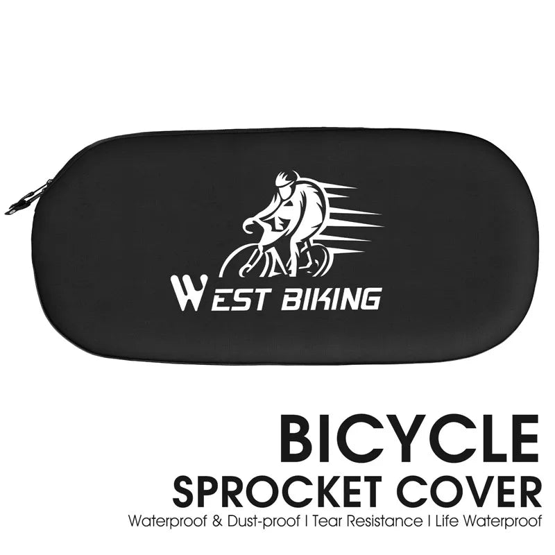 WEST BIKING Bicycle Chain Protector Cover Waterproof Dustproof MTB Road Bike Chainwheel Protection Cover Cycling Equipment