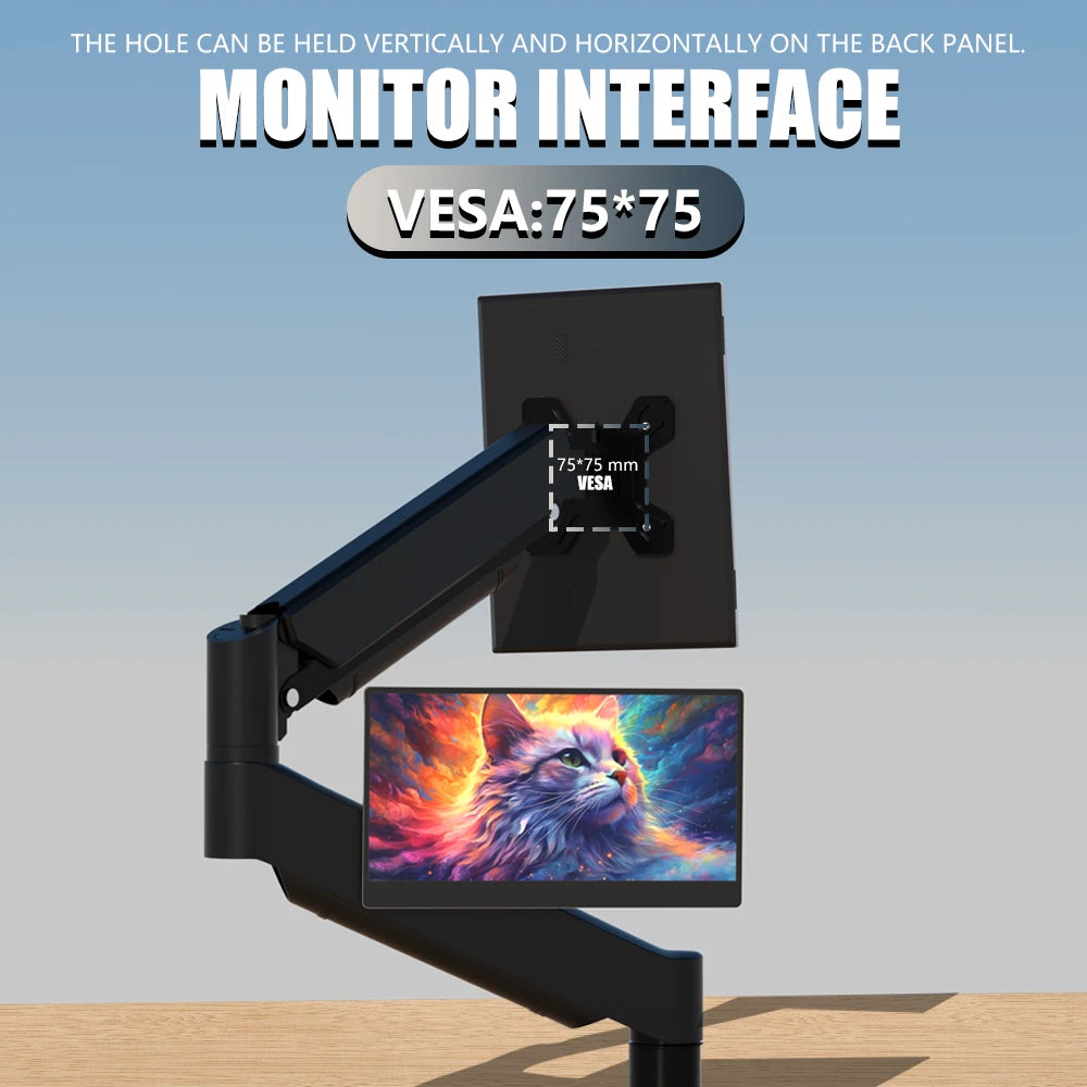 MUCAI N140-S36 Portable Display 14 Inch 60Hz Resolution 1366*768 TN Panel 250cd/㎡ Brightness 3ms Response Portable MonitorComputer MonitorsGoWisse.com