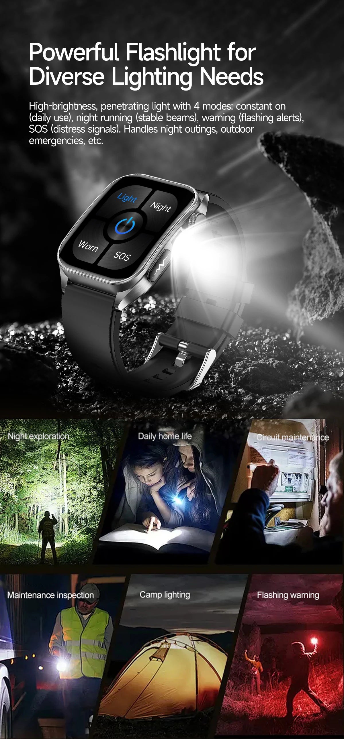 2025 New Mcro Phsical Examination 650nm Laser Therapy ECG Urci Acid Blood Fat Smart Watch Men Blood Pressure Heart Rate Bracelet