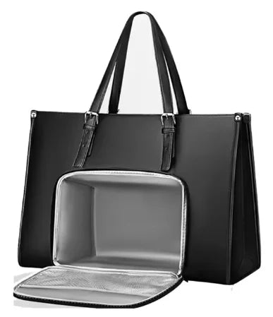 Tote Bag with Lunch Compartment Laptop Bag Tote Wwith Lunch Box Compartment Computer Holder Fruits Drinks Snacks Container