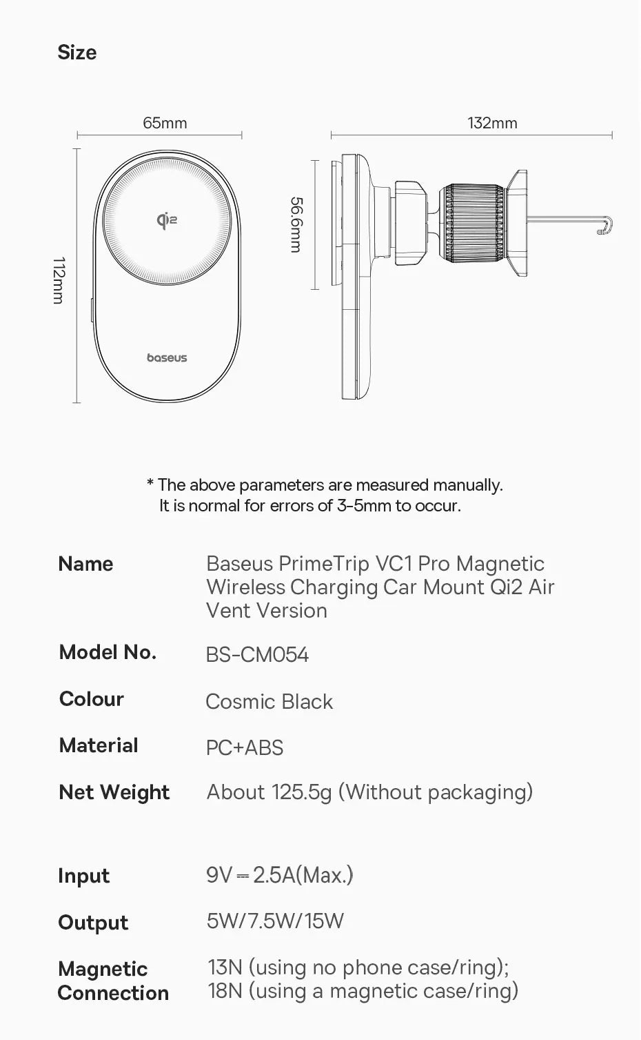 Baseus Qi2 15W Car Magnetic Wireless Charger For iPhone 16 15 14 Fast Charging For Samsung Xiaomi Car Phone Holder Cooling Fan