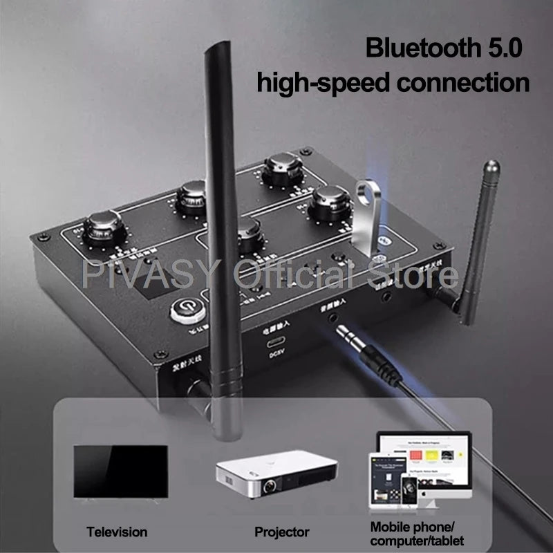 50W 8.5 Inch Bluetooth Speaker Audience High Power Speaker Amplifier Smart Sound Box High Fidelity Home Cinema for TV PC Desktop