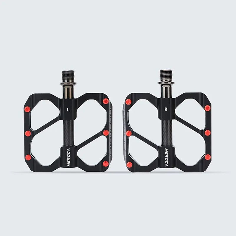 MEROCA Bicycle Pedal 3 Bearing Non-Slip Mtb Pedals Sealed Three Bearing Aluminum Alloy Mountain Bike Pedal Cycling Accessories