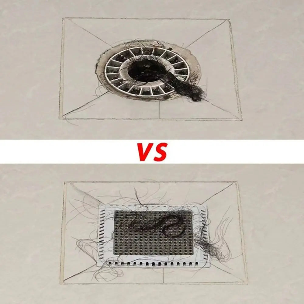 Shower Drain Cover Hair Catcher Drain Filter Bathroom Protector Stainless Steel Sink Strainer Drain Filter Bathtub Hair Catcher