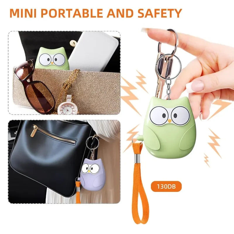 2025 Small and Easy To Carry Anti-attack Self-defence Alarm Rechargeable Battery Loud Key Chain 130db Personal Alarm