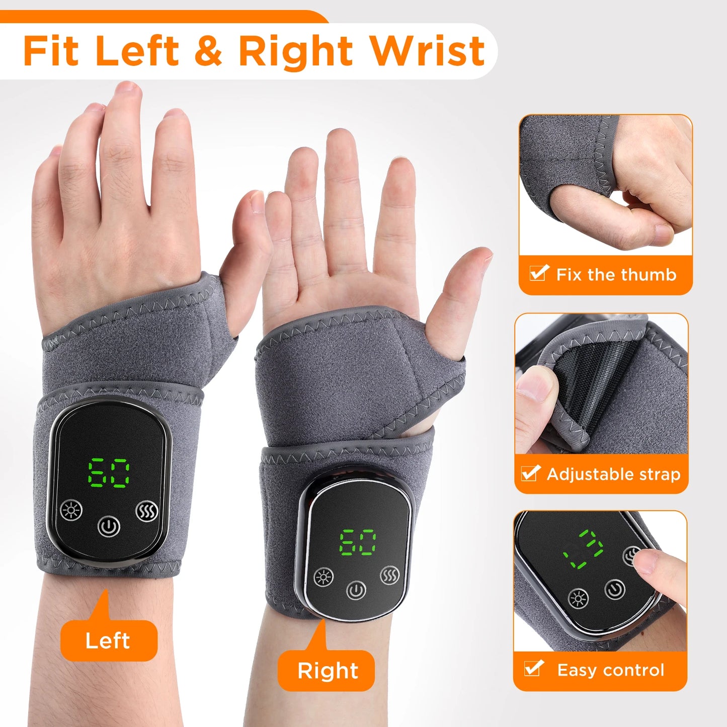 Electric Ankle Protector Ankle & Wrist Massager Foot Brace Hot Compress Vibration Ankle Support Guard Band Muscle Relaxation