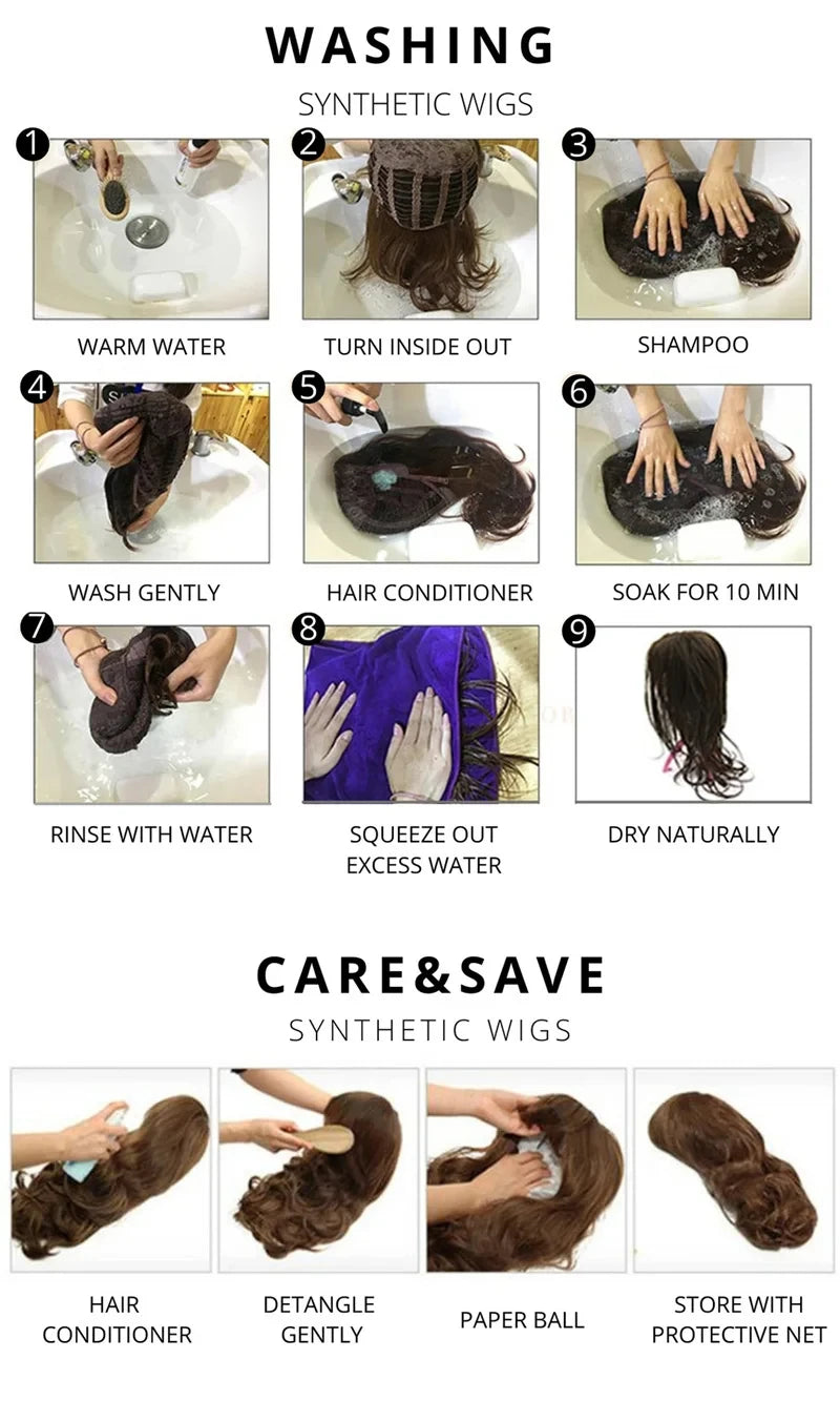 Black Wig Female Headband Body Wavy Rose Hair Net Models in French Bangs High Level Simulation Hair Wig 가발