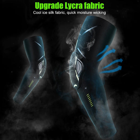 Kids Arm Elbow Sleeve Pads 5-15 Years Children Youth Sports Compression Protective Elbow Guard for Basketball, Football, Cycling