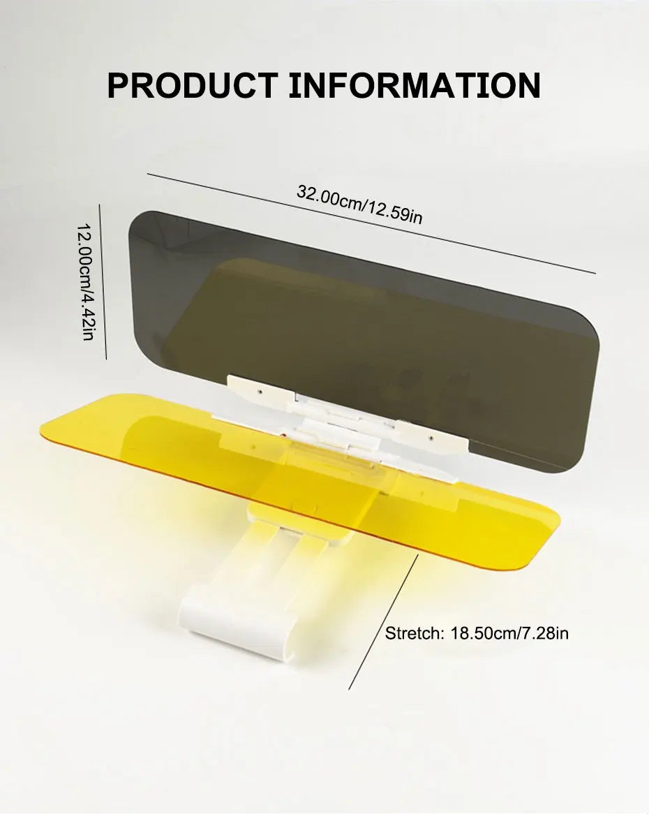 SEAMETAL Car Sun Visor HD View Day and Night Car Anti-glare Sun Visor Sun UV Blocked Clearly View Safety Driving Accessories