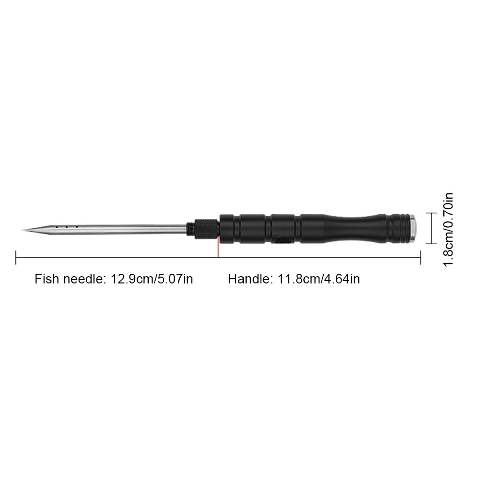 Fish Venting Tool Stainless Steel Needle Aluminum Alloy Reducing Air Pressure Tool Detachable for Deep Sea Fishing